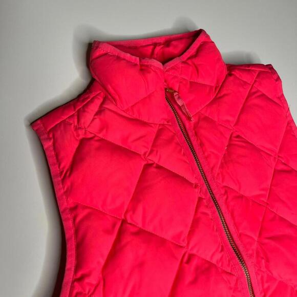 J.Crew Women’s Puffer Vest Pink 60% Down Feather Fill Quilted Medium M - Picture 9 of 9